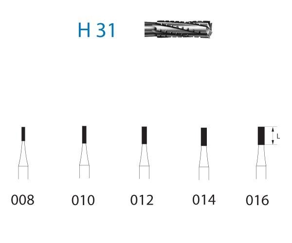 Fraise H31.314. FG Cylindrique et Plate (5 unités) - Nº010 Img: 202204021