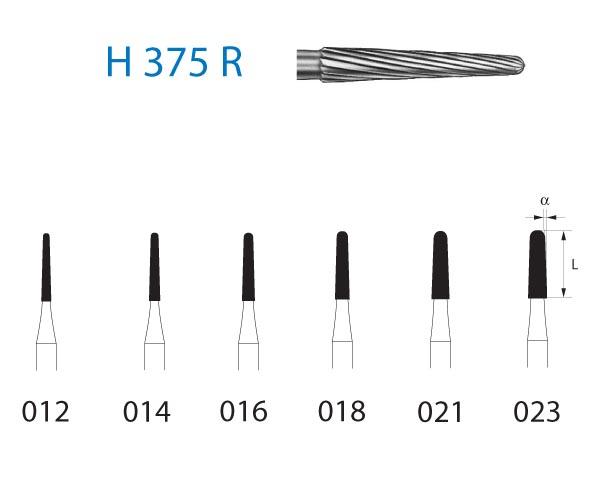 Fraise H375R.314. FG conique (5 pièces) - Nº012 Img: 202204021