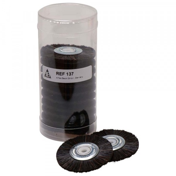 ProfiLab : Brosse à polir pour le plastique de 48 mm (12 pcs) - M : poils de cheval Img: 202411301