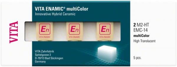 Vita Enamic® Multicolor Pour Cerec®/Inlab (5 unités) - 1M1-HT, EMC-14 Img: 202006061