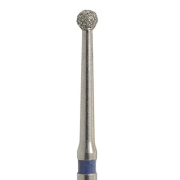 801L.FG - Fraise en diamant en forme de boule cou long pour turbine (5 pièces) - Moyen (Bleu) - 10 Img: 202208131