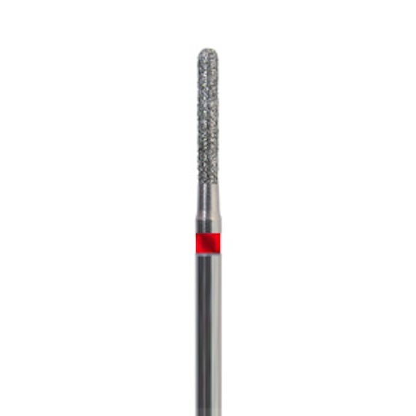 850P.FG - Fraise en diamant en forme conique arrondie pour turbine (5 pièces) - Fin (rouge) - 10 Img: 202208131