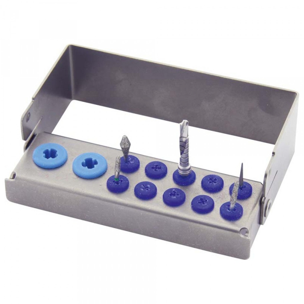 Multi Holder : Support pour les instruments bleu - 2 instruments de Ø 3,5 à 5 mm Img: 202411301