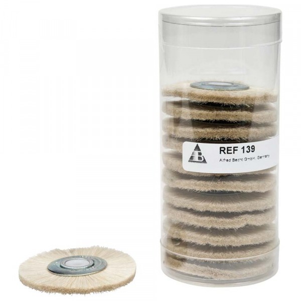 ProfiLab : Brosse à polir pour le plastique de 48 mm (12 pcs) - M : Poils de chèvre Img: 202411301