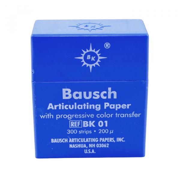 BK01: Papier à articuler bleu pour obturation (300 feuilles) - BAUSCH