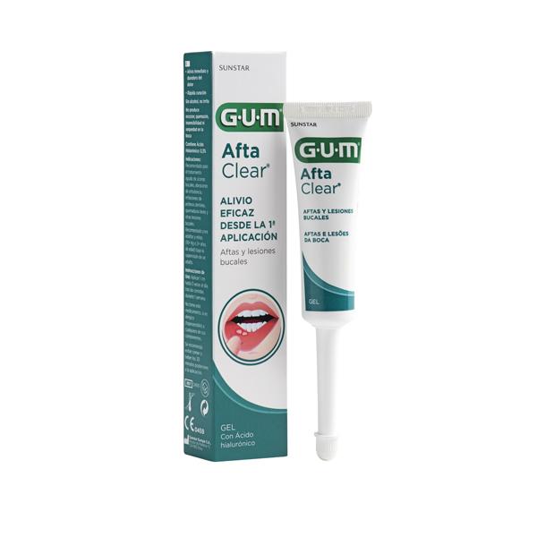 Gum AftaClear : Gel pour les ulcères aphteux et les lésions buccales (10 ml) Img: 202208131