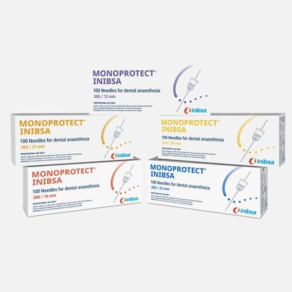 Monoprotect : Aiguilles dentaires stériles pour l'anesthésie (100 unités) - 30G (0,3 x 25 mm) Img: 202307011