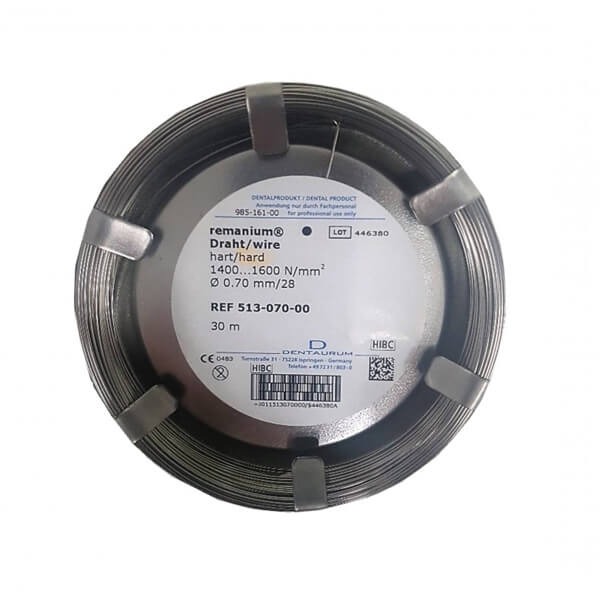 Remanium : Rouleau de fil rond dur D0,70mm/28 - 0,70 mm/28 - 30 m Img: 202503151