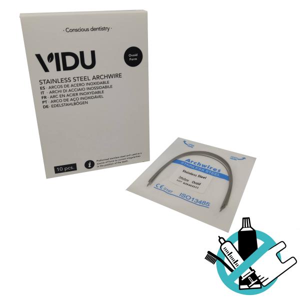 Arc orthodontique rectangulaire en Acier Inoxydable Ovoide (10 unités)-.016x.022 Supérieur Img: 202210081