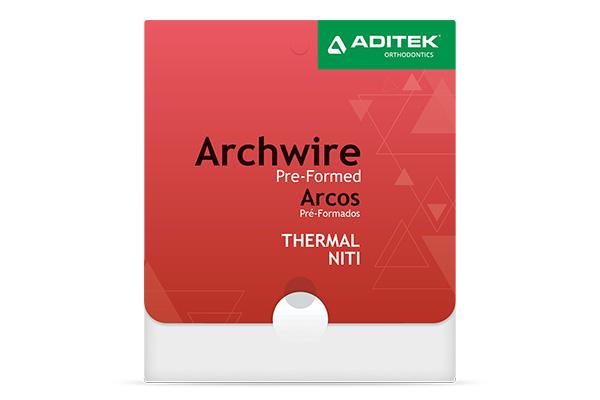 Arcs orthodontiques rectangulaires Niti thermal (10 u) - .016" x .022’’ Inférieur Img: 202003141