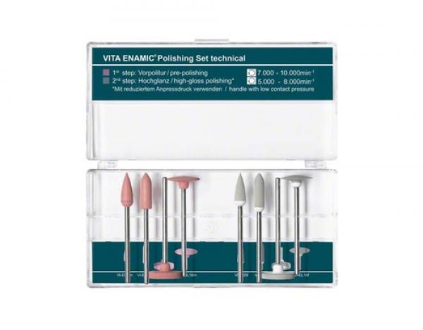 Vita Enamic® : Polissage des céramiques hybrides - 6 polissoirs gris haute brillance, pointe, VI-ES5f Img: 202005231