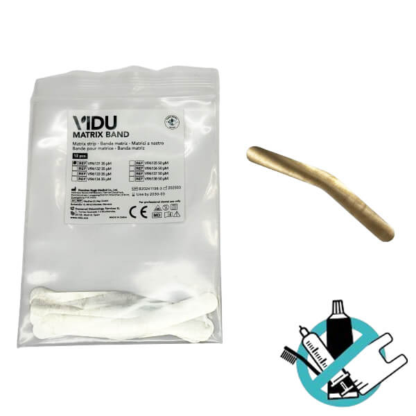 Bande de matrice en acier inoxydable (12 pcs) - Prémolaire - 35 μm Img: 202509061