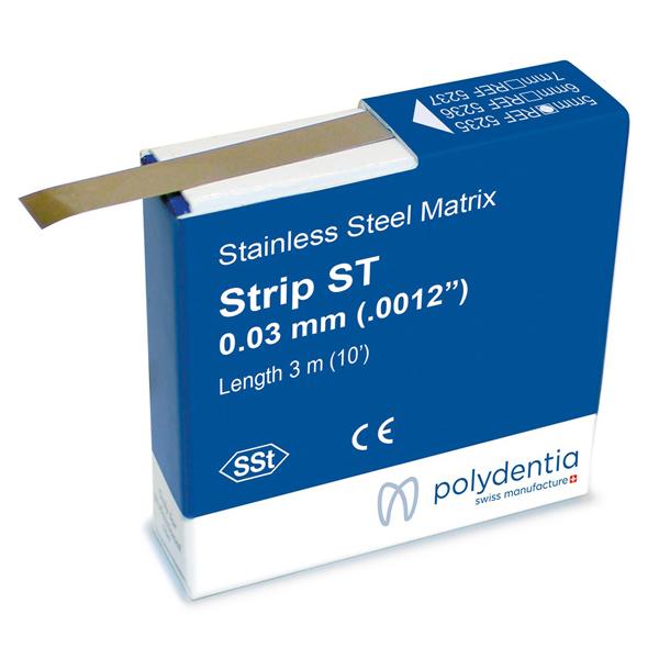 Bande matricielle ST en rouleau métallique (0,03 mm) - Hauteur 5 mm Img: 202105221