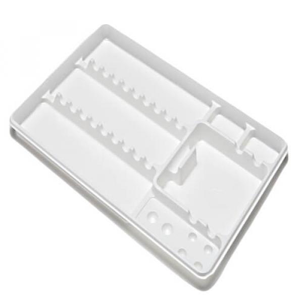 Grand plateau jetable avec fond uni 28x18.3cm (400 pcs) Img: 202107101
