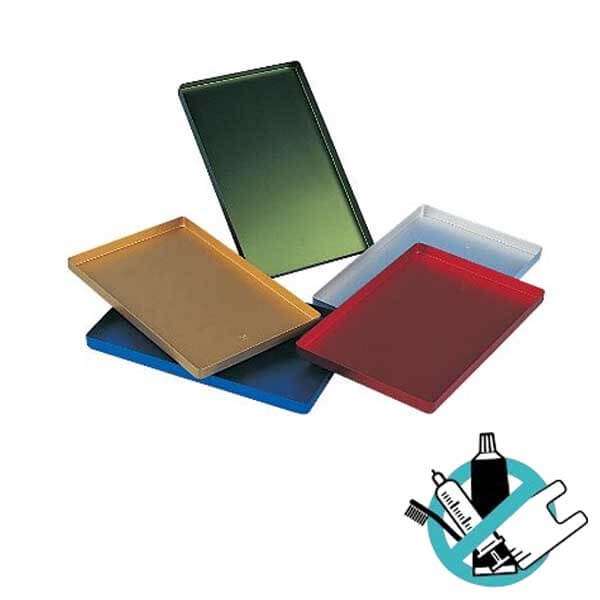 Plateau en aluminium lisse (différentes couleurs) - Bleu Img: 202505241