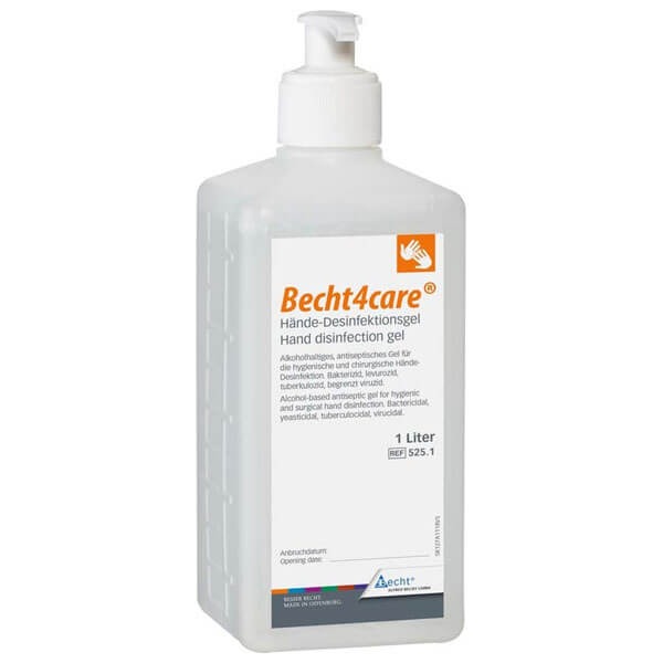 Becht4care : Gel désinfectant pour les mains - 500 ml Img: 202503081