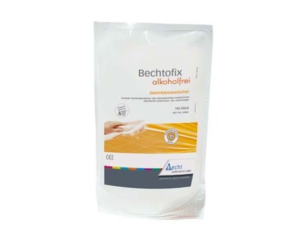 Bechtofix : Sachet de Lingettes désinfectantes (100 unités)-Lingettes non Parfumées Img: 202010171