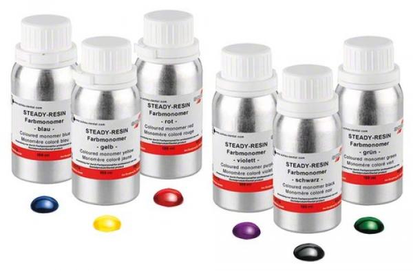 Résine monomère colorée - Flacon VERT 250 ml Img: 202008291