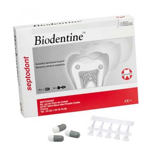 Biodentine : ciment de substitution de la dentine - 15 capsules + 15 unidoses liquides Img: 202409211
