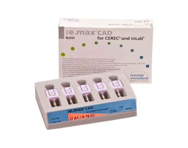 IPS EMAX cerec CAD / inLab LT A1 A16 (L) 5 unités Img: 202101091