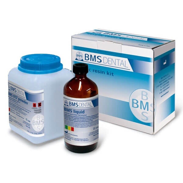 BMS 017 : Acrylique autopolymérisable pour porte-empreintes - Kit (poudre + liquide) Img: 202403161