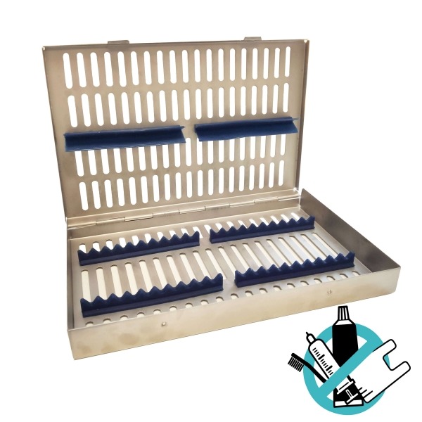 Boite d’instruments en acier inoxydable - 20 Instruments. Img: 202312091