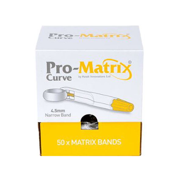 Bandes Matricielles Dentaires Droites En Acier Inoxydable - Largeur 6 Mm - Boîte De 50 - Medicom