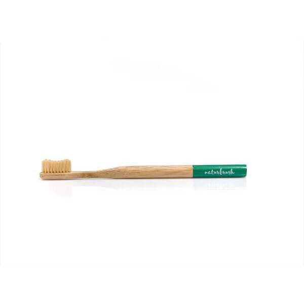 Brosse à dents écologique en bambou (1pc) - Vert Img: 202102271