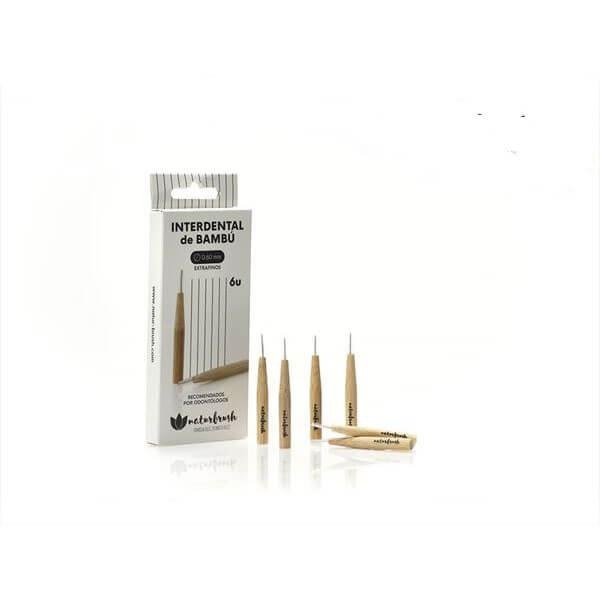 Brosse interdentaire écologique en bambou (6 pcs) Img: 202502151