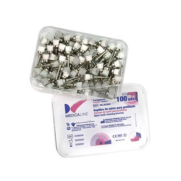 Brosse de prophylaxie en nylon transparent - Transparent Img: 202503291