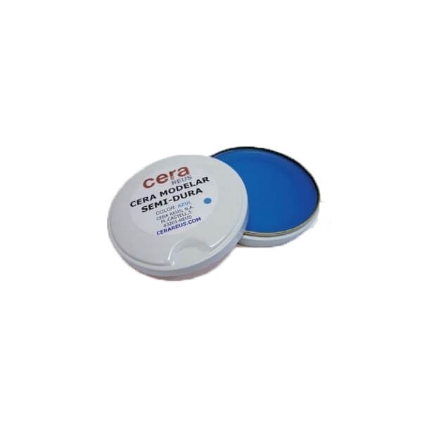 Cire de modelage bleue semi-dure (50 gr) - Semi-dure 50 grammes. Img: 202401061