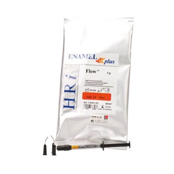Enamel plus HRI: Composite Flow HF pour dents postérieures en seringue (2 g) - 1 seringue de 2 g - Couleur : UD2 Img: 202307011