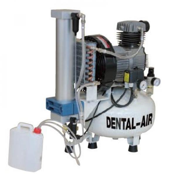 COMPRESSEUR D'AIR-DENTAIRE AVEC 2 (1 CYLINDRIQUE 24L) - Horizontal 24L. Sans sécheur 65x30x70 cm 72 dbA Img: 201909071