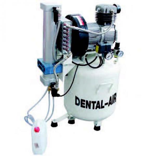 COMPRESSEUR D'AIR-DENTAIRE 2 (1 CYLINDRIQUE 50L) - Rond 50L. Sans sécheur 45x45x90 cm 72 dbA Img: 201909071