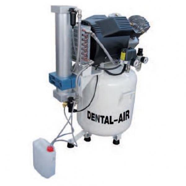 COMPRESSEUR À AIR COMPRIMÉ DENTAIRE 3 (2 CYLINDRES) 50L. - Rond 50L. Sans sécheur 45x45x90 cm 74 dbA Img: 201909071