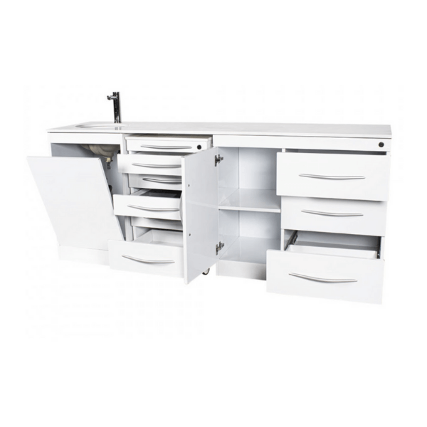 Ensemble de meubles quadruple à pousser avec lavabo - GAUCHE. Img: 202112041