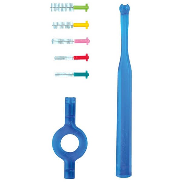 CPS Prime Start : Brosses interdentaires (set avec 2 supports) - Ø 0,6 mm Img: 202503081