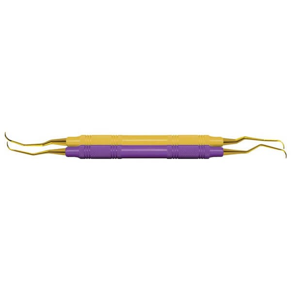 Double Gracey : Instrument dentaire avec manche en plastique - Antérieur Img: 202503081