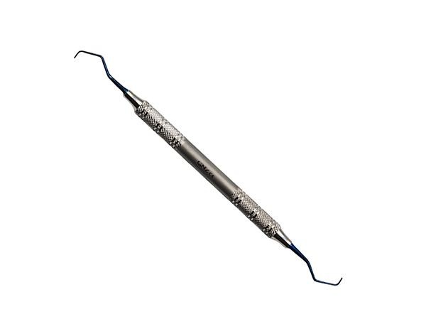 Curette Gracey en titane avec pointe bleue - 7/8 Img: 202104171