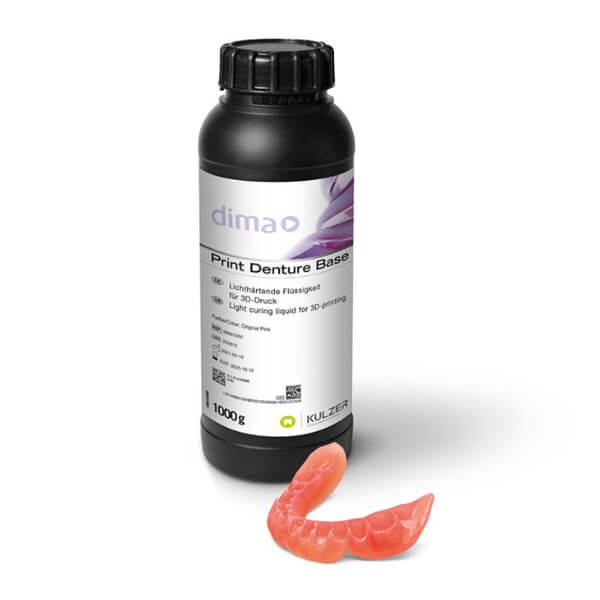 Dima Print : Résine 3D pour bases de prothèses dentaires (1 kg) - Couleur : rose original Img: 202505241