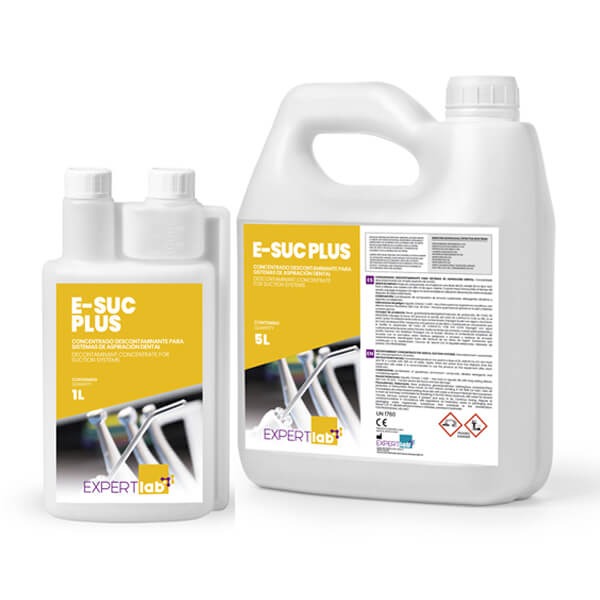 E-SUC PLUS: Nettoyant et désinfectant pour systèmes d'aspiration - 5 litres Img: 202403091