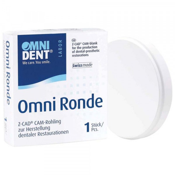 Omni Z-CAD HTL : Disques en zirconium hautement translucides (Ø 98,5 mm) - D3 (18mm) Img: 202411301