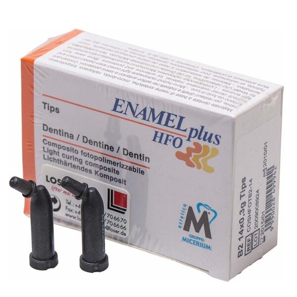 Enamel Plus HFO : Composite photopolymérisable - 14 capsules de 0,3 gr - Couleur : B2 Img: 202307011