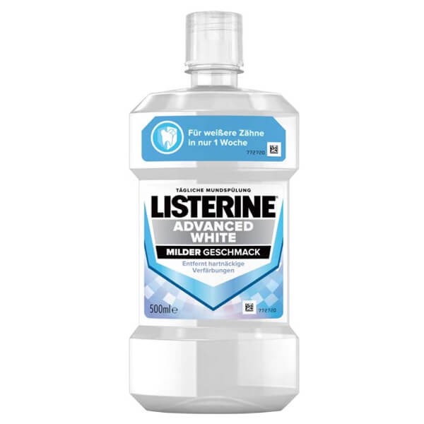Listerine Advanced White : Bain de bouche blanchissant (500 ml) - 500 ml Img: 202503081