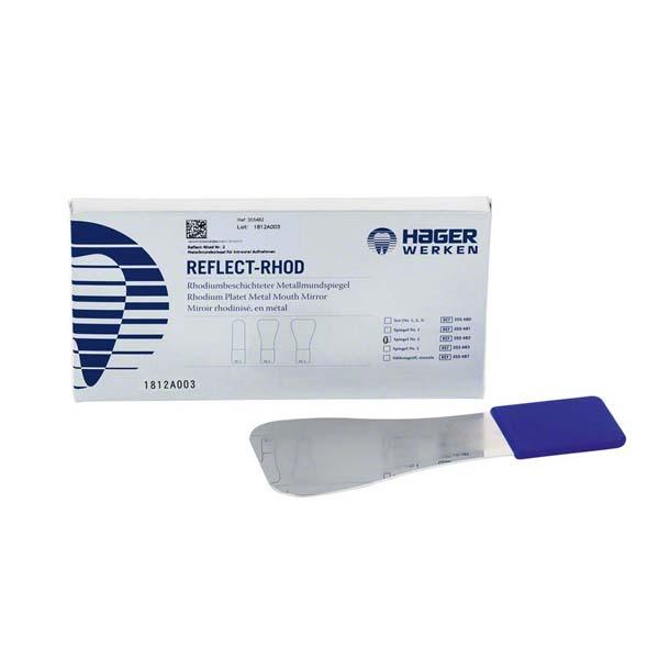 Reflect-Rhod : Miroir à bouche en métal plaqué rhodium Img: 202209101