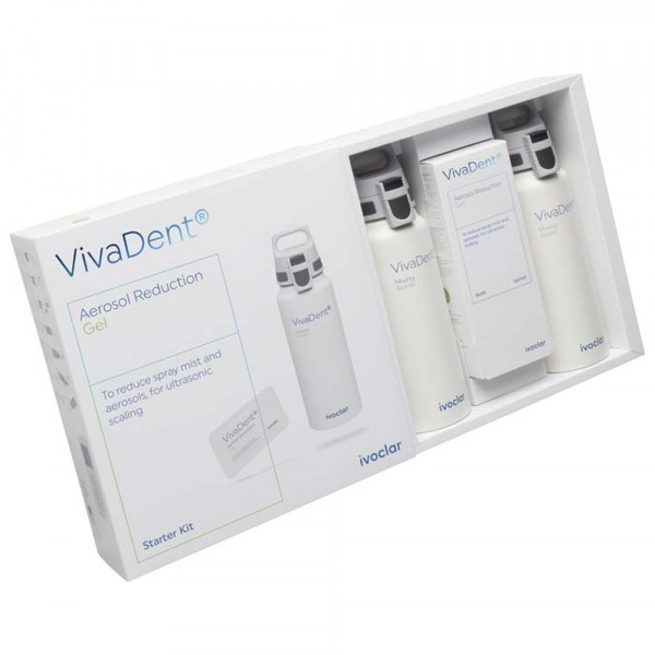 VivaDent : Gel réducteur d’aérosols (2,16 ml x 100 pcs) - Kit de démarrage (2 flacons mélangeurs + 100 x 2,16 ml) Img: 202411301