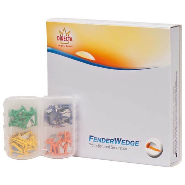 FenderWedge : Cales de protection pour les préparations de classe II - Grand - Jaune (100 pcs) Img: 202503081