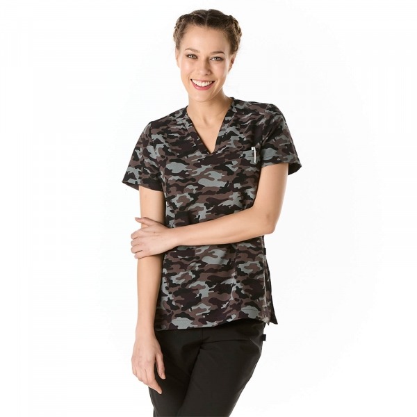 Blouse sanitaire Hamilton Femme Répulsif Antibactérien - S - Gris Img: 202209171