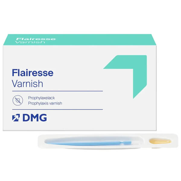 Flairesse Vernis Hypersensibilité Dentaire avec Fluorure (35x 0,4ml) - Goût Melon (35 doses uniques x 0,4 ml) Img: 202601102