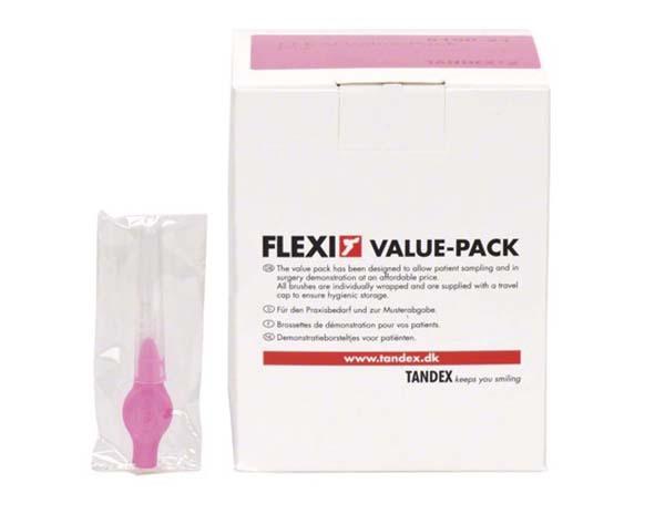 Flexi : Brosses Interdentaires Rose Ø 0.40 mm nano-25 unités Img: 202010171